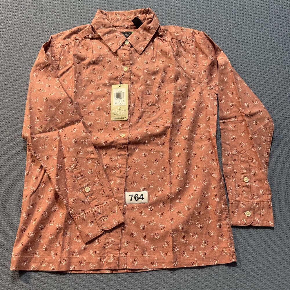 Dockers Long-Sleeve Button-Up Shirt Women's Sz XXS‎ Brand New